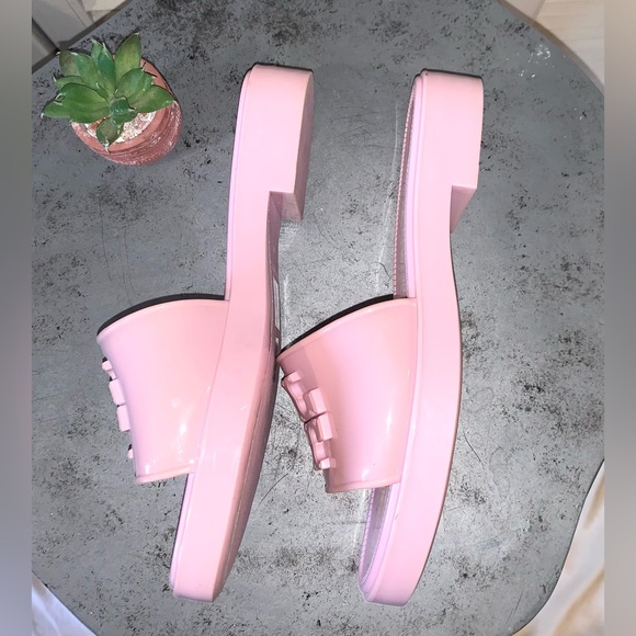 Tory Burch Eleanor Jelly Double T slides size Petunia 8 - Picture 9 of 13